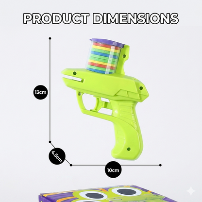 2-in-1 Disc and Soft Bullet Launcher Toy for Interactive Play