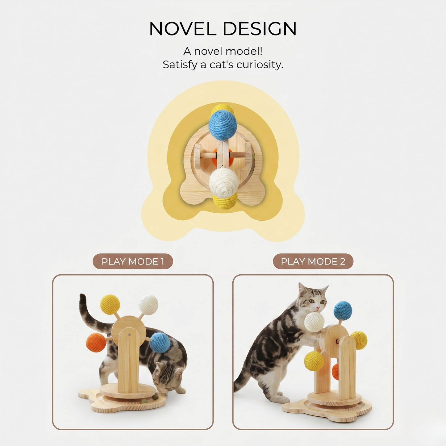 Interactive Ferris Wheel Cat Scratcher Toy