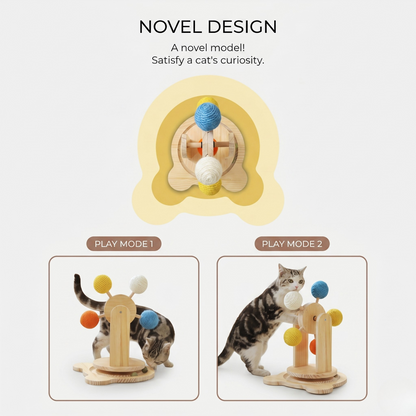 Interactive Ferris Wheel Cat Scratcher Toy