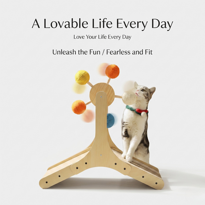 Interactive Ferris Wheel Cat Scratcher Toy