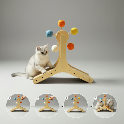 Interactive Ferris Wheel Cat Scratcher Toy