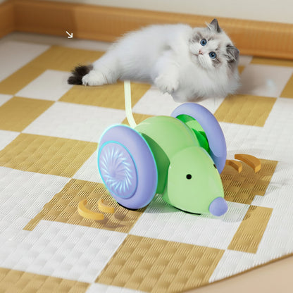 Interactive LED Mouse Toy for Cats