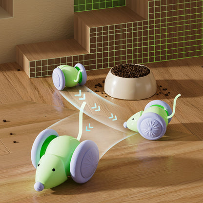 Interactive LED Mouse Toy for Cats