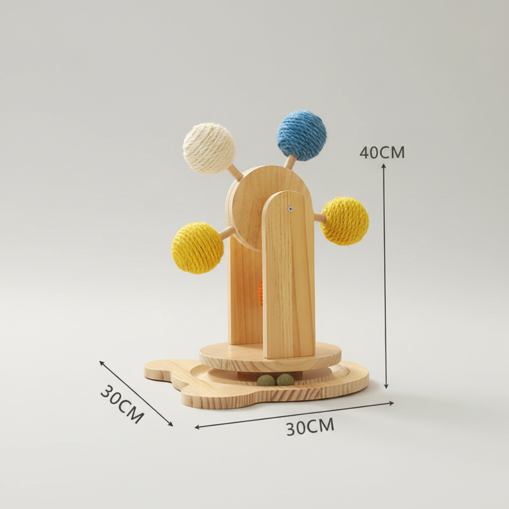 Interactive Ferris Wheel Cat Scratcher Toy