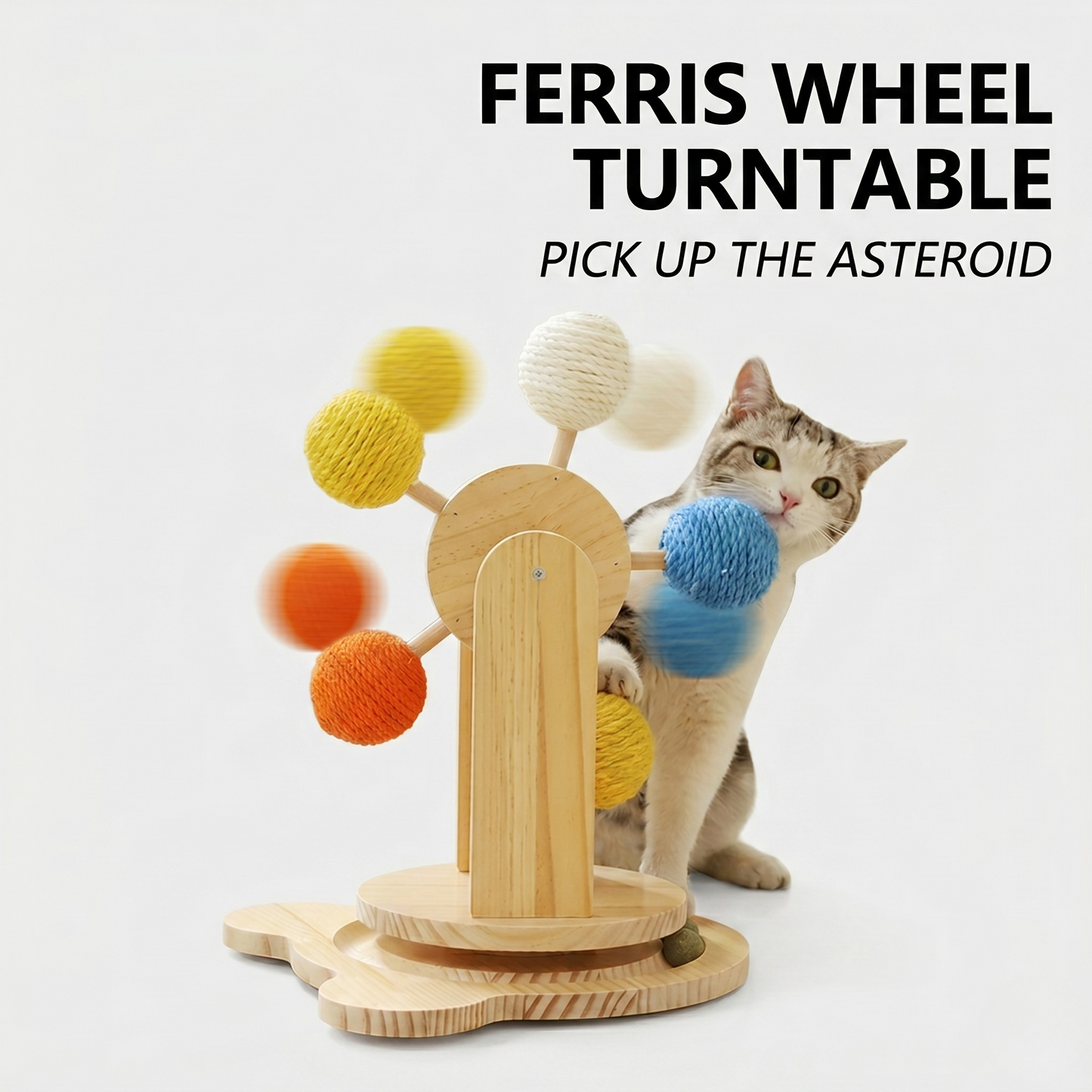 Interactive Ferris Wheel Cat Scratcher Toy