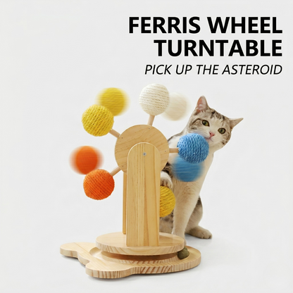 Interactive Ferris Wheel Cat Scratcher Toy