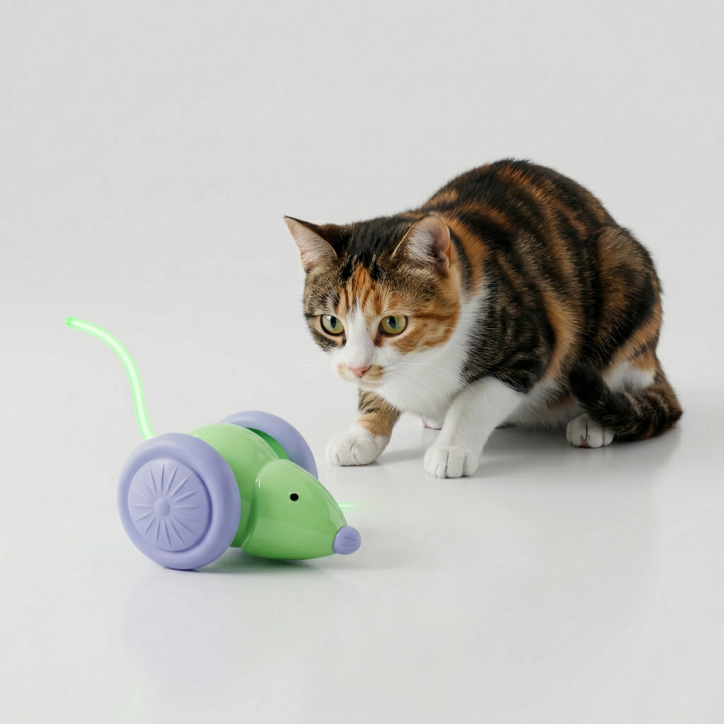 Interactive LED Mouse Toy for Cats