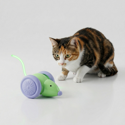 Interactive LED Mouse Toy for Cats
